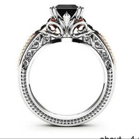 NEW 925 Sterling Silver two tone Ring - Picture 5 of 5